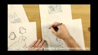 How To Design A Drawing  tutorial  artist Will Terry  httpfolioacademycom [upl. by Wolbrom]