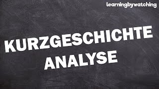 Kurzgeschichte Analyse einfach erklärt [upl. by Sybille463]