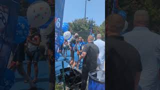 Wow The great Julius Erving taking pictures with fans at Roberto Clemente Park [upl. by Titus834]