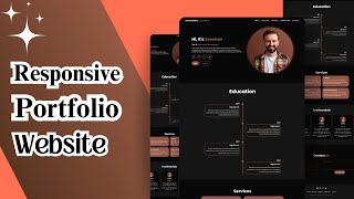 Responsive Portfolio Website Design [upl. by Aicillyhp]