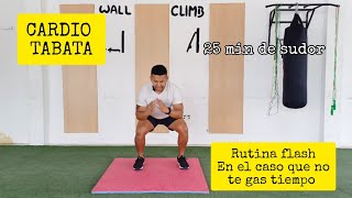 RUTINA  QUEMA GRASA PRINCIPIANTES TABATA FULL BODY [upl. by Christiano]