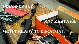 M77 Zastava Disassembly  Getin Ready to DuraCoat [upl. by Annovaj759]