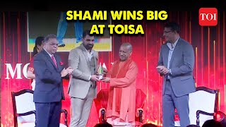 Mohammed Shami gets Breakthrough Performer and Cricketer of the Year Award at TOISA [upl. by Hansel422]