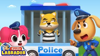 🔍Sheriff Labrador  Policía vs Ladrones en Fuga 🚨  Videos para Niños  BabyBus en Español [upl. by Enneiluj]