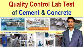 Mandatory field test of cement amp concrete in Quality control Lab in Construction company [upl. by Ailati]