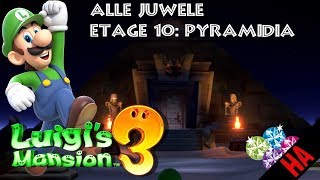 FUNDORT ALLER JUWELEN  ETAGE 10  PYRAMIDIA 👻 LUIGIS MANSION 3 [upl. by Anilah]