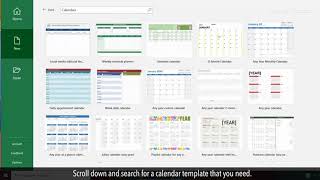 How to create a Calendar in MS Excel [upl. by Ardisj688]