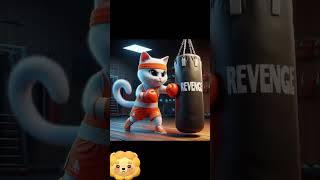 cat vs fox cat defeating 🦊 Fox cat catfight shortviral [upl. by Yeh]