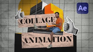 How To Make A Collage Animation  After Effects Tutorial [upl. by Ahsieker]