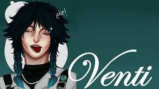 Barbados Venti Fan Art Speed Paint [upl. by Edyaj19]