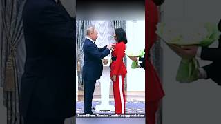 Russian President Vladimir Putin Awards Girl  Moscow  Kremlin  shorts ytshorts russmika24 [upl. by Hoseia111]