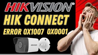 Hikvision Offline 0x1007 error WATCH ME FIXING IT [upl. by Urbannai961]