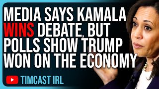 Democrat Media Says KAMALA WINS Debate But Polls Show Trump WON On The Economy [upl. by Reld142]