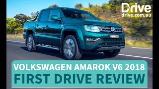 Volkswagen Amarok V6 Ultimate 2018 First Drive Review  Drivecomau [upl. by Attenreb]