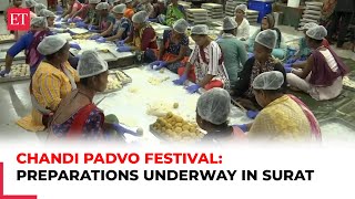 Surat gears up for Chandi Padvo festival as Ghari sweet preparations are underway [upl. by Adnael]