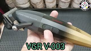 VGR V003 CLIPPER 2 SPEED POWER TEST IMPRESSION POWERFUL CLIPPER barbershopunboxing barber [upl. by Ayila274]