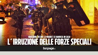 Qualiano boati poi lirruzione delle forze speciali Arrestato De Falco [upl. by Irianat196]