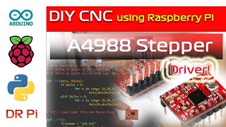 Raspberry Pi Projects  A4988 Stepper Driver for Protoneer CNC HAT [upl. by Nosila579]