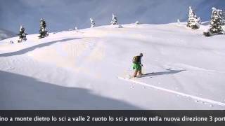 tecniche di scialpinismo linversione in salita [upl. by Deryl148]