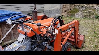 Kubota Loader Valve Leaking amp Checking Relief Valve Pressure [upl. by Sheeree]