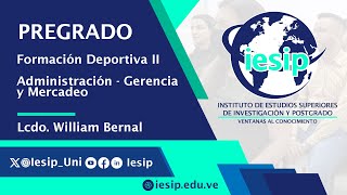 Pregrado Turismo  Educación Física y Deporte II  Lcdo William Bernal [upl. by Giddings229]