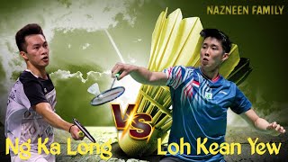 Badminton highlight I Loh Kean Yew 🇸🇬 vs Ng Ka Long Angus 🇭🇰 [upl. by Eylsel]