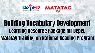 Employing Vocabulary Instruction I Matatag Curriculum Training I National Reading Program I deped [upl. by Bowe]