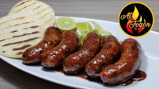 Chorizos caseros fácil I Deliciosos chorizos caseros con miel de panela I chorizos con melao [upl. by Gittel]