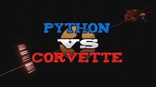 Python vs Federal Corvette PvP  Elite Dangerous [upl. by Alisan]