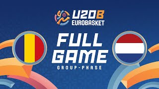 Group Phase  Romania v Netherlands  Full Basketball Game  FIBA U20 Womens EuroBasket 2024 Div B [upl. by Guntar]