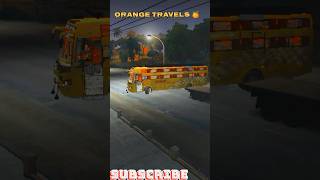 AR 💥 Orange Travels bus Night Driving 💥🥀shorts bus busdriving busgamer bussid gameplay [upl. by Nylzor891]