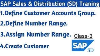 SAP SD  Customer Master Data Creation  SAP SD Training [upl. by Suinotna591]