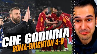 Che GODURIA la Roma di De Rossi 🥳 RomaBrighton 40 [upl. by Bunny]