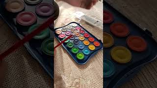 giottoacquerelliwater colour cakes trendingshorts 1klikes art [upl. by Winstonn]