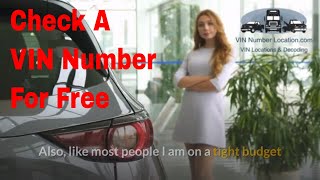 Where To Check VIN Numbers For Free [upl. by Osnofledi]