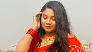 পহেলা ফাল্গুন এর মেকআপ pohela falgun makeup tutorial🧡🔥 [upl. by Grissel]