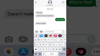 Flirty Texts from an Unknown Admirer 😳 text shorts flirting textmessaging prank textingstory [upl. by Ettevey]