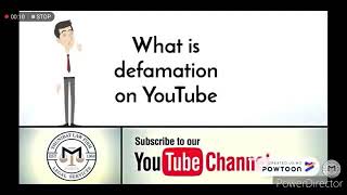 How to deal with defamation of character on YouTube [upl. by Aisereht]