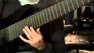 four octave arpeggio on 16tone nine string guitar [upl. by Burn53]