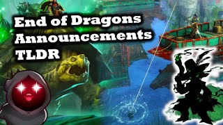 End of Dragons Announcements TLDR Fishing New Mounts New Elite specs amp MORE [upl. by Ecirehc]