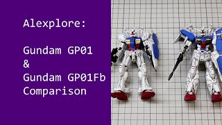 Gundam GP01 amp Gundam GP01Fb Comparison  Sizes may vary depending on the Dress code [upl. by Doe]