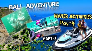 WATER ACTIVITIES IN BALI  Sea Walk ParasailingJetSki Benoa Beach Atulithvlogs [upl. by Ebarta]