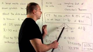 Example of Confidence Interval 4 Chebyshevs Theorem [upl. by Anibas488]