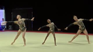 Heathrow Gold  Womens Group  1116 Balance  Acrobatic Gymnastics 2017 [upl. by Annirtak]