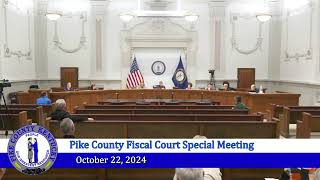 Pike County Fiscal Court Special Meeting  October 22 2024 [upl. by Dnalrag796]