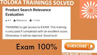 Product Search Relevance Evaluation exam [upl. by Nellahs281]