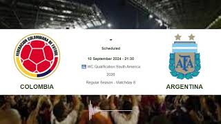 Colombia Argentina Prediction [upl. by Rephotsirhc]