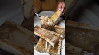 Bone Marrow appetizer at Niccos Steakhouse in Las Vegas [upl. by Torp]