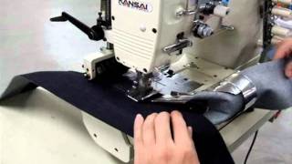 KansaiSpecial FBX1104PLS lockstitch chainstitch sewing [upl. by Nref]