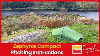 Zephyros Compact 1 and 2 Pitching Video  Wild Country [upl. by Reinert50]